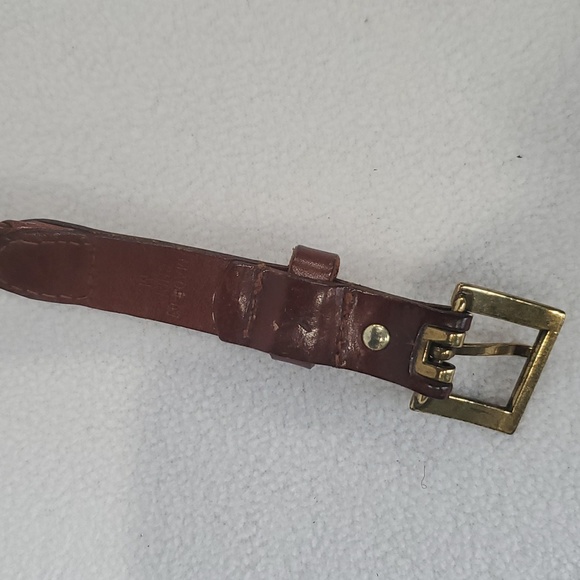 Ralph Lauren brown leather braided belt Size 32 1/2" - 35" - Picture 8 of 10